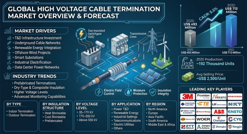 HV Cable Termination Market Growth & Complete Solution Portfolio For 35kV–550kV . Discover Industry Trends, Market Segments And Leading Players In The Global High Voltage Cable Termination Market